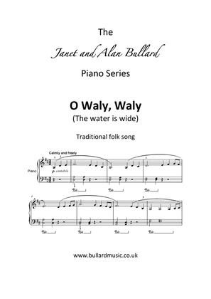 Book cover for O Waly, Waly (The water is wide) - Janet and Alan Bullard Piano Series
