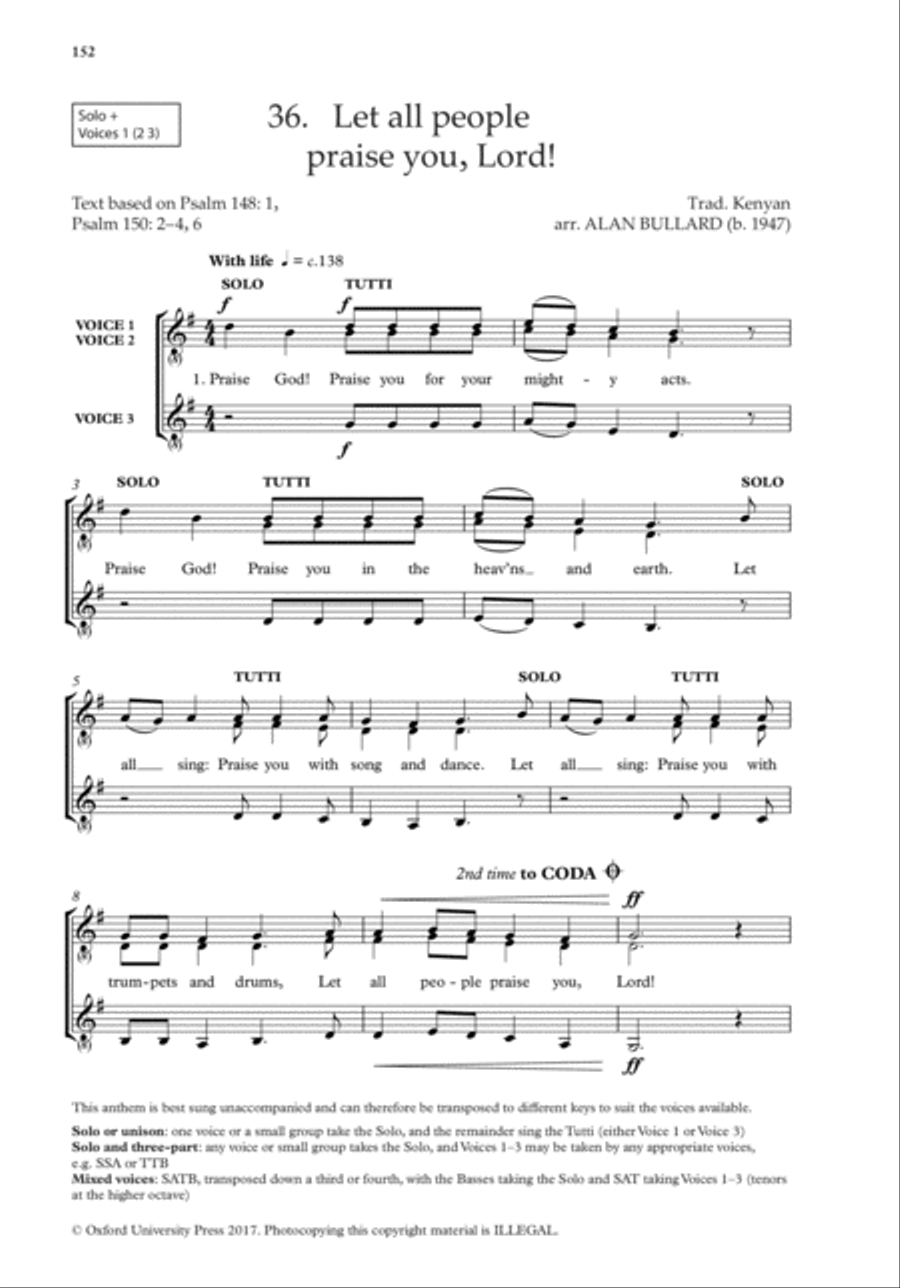 The Oxford Book of Easy Flexible Anthems Choir scores gallery preview page 21