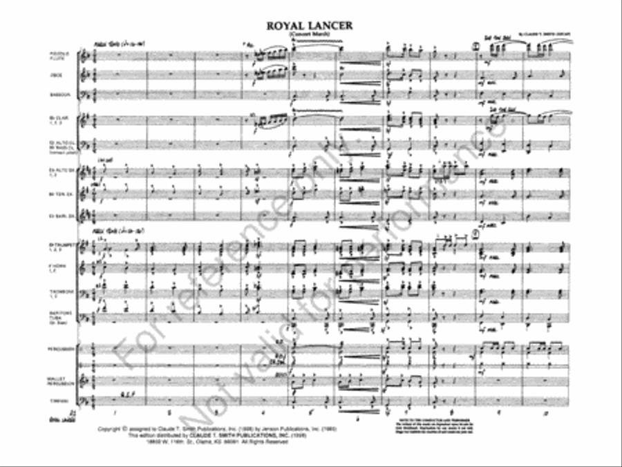 Royal Lancer Royal Lancer Concert Band scores gallery preview page 3