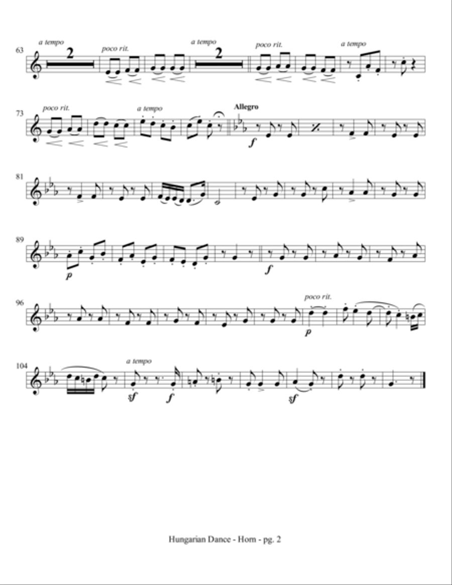 Hungarian Dance No. 5 Hungarian Dance No. 5 Brass Ensemble scores gallery preview page 4