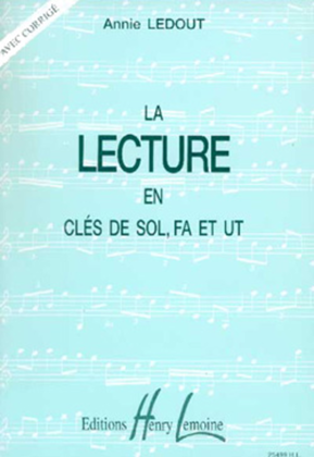 Book cover for Manuel de lecture: La lecture en cle de Sol, Fa et Ut