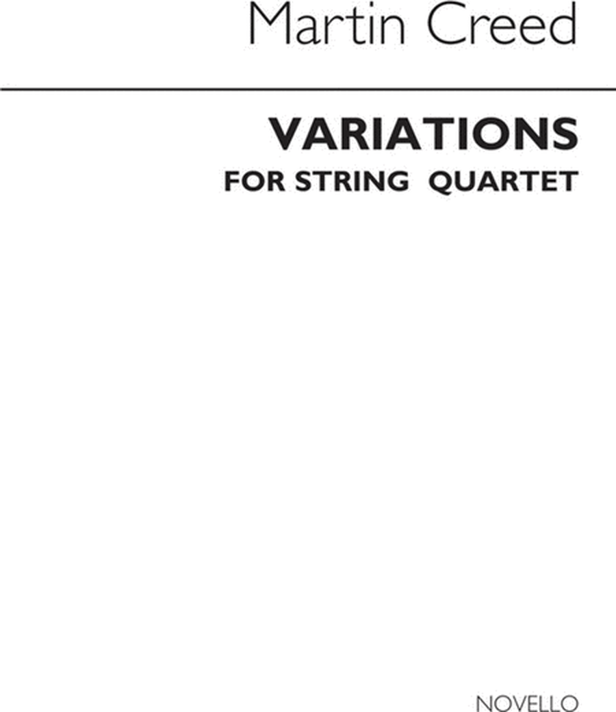 Variations For String Quartet (Score/Parts)