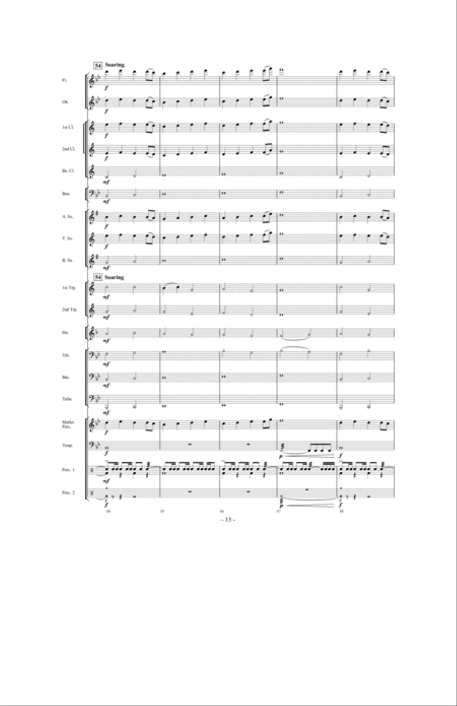 Prevailing Winds Concert Band scores gallery preview page 12