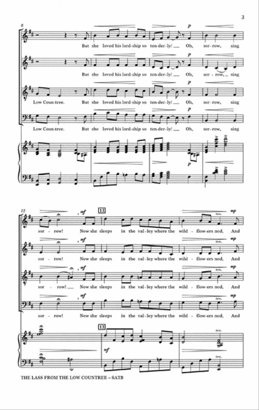 <br>Sheet music extract