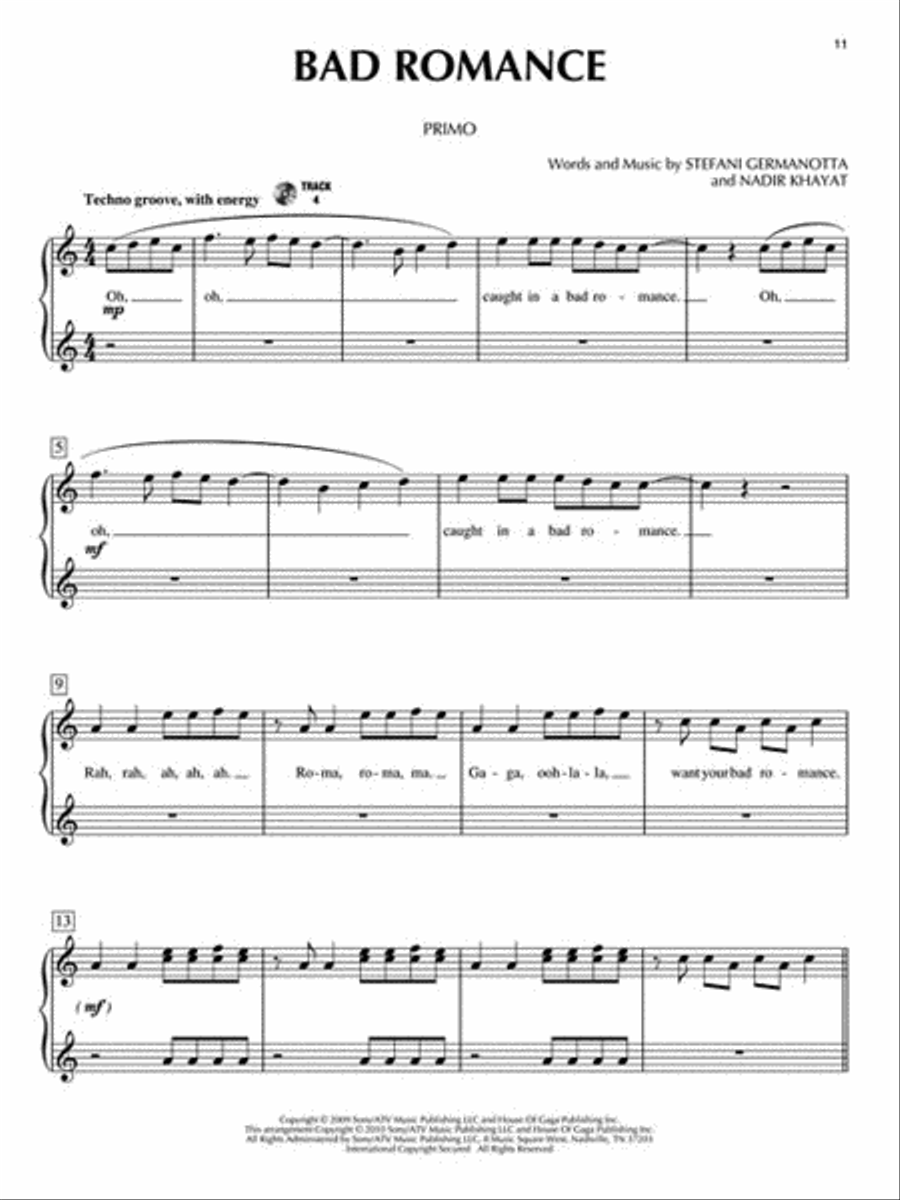 Glee Glee 1 Piano, 4-Hands scores gallery preview page 4