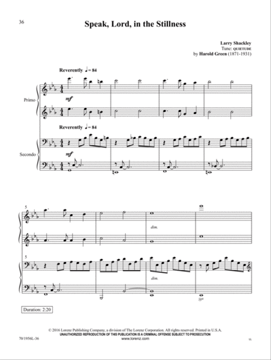 Praises and Prayers Praises and Prayers Piano Duet scores gallery preview page 25