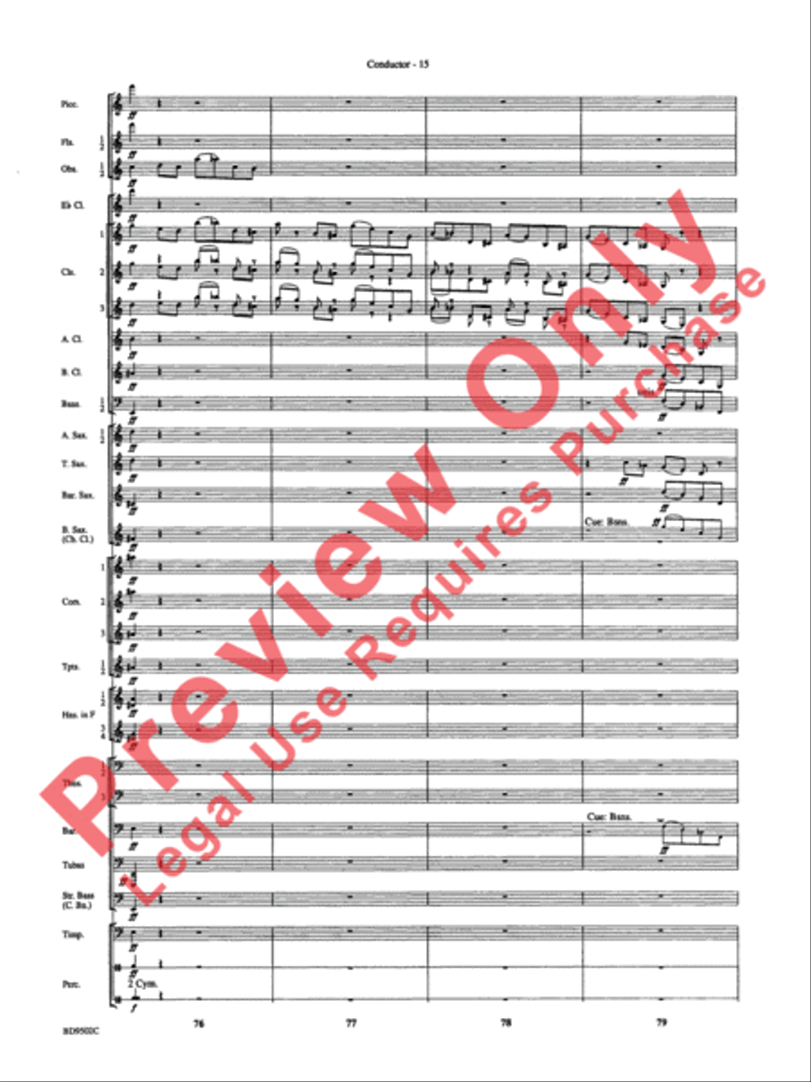 Symphony No. 3 for Band Concert Band scores gallery preview page 18