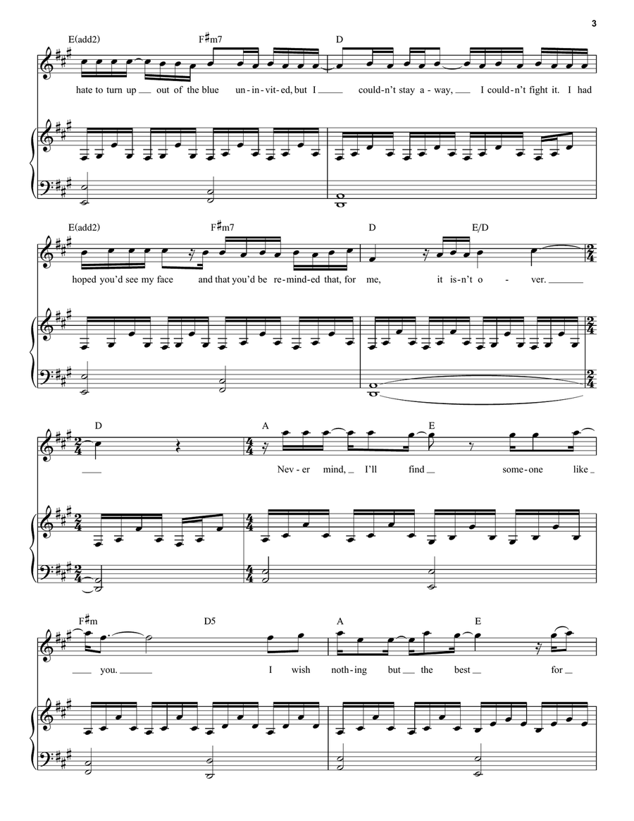 Someone Like You Someone Like You Voice scores gallery preview page 3