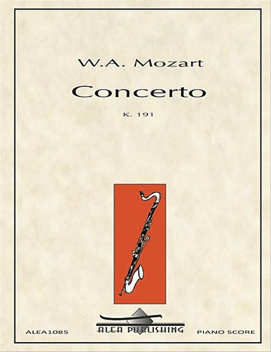 Bassoon Concerto Bassoon Concerto Bass Clarinet scores gallery preview page 1
