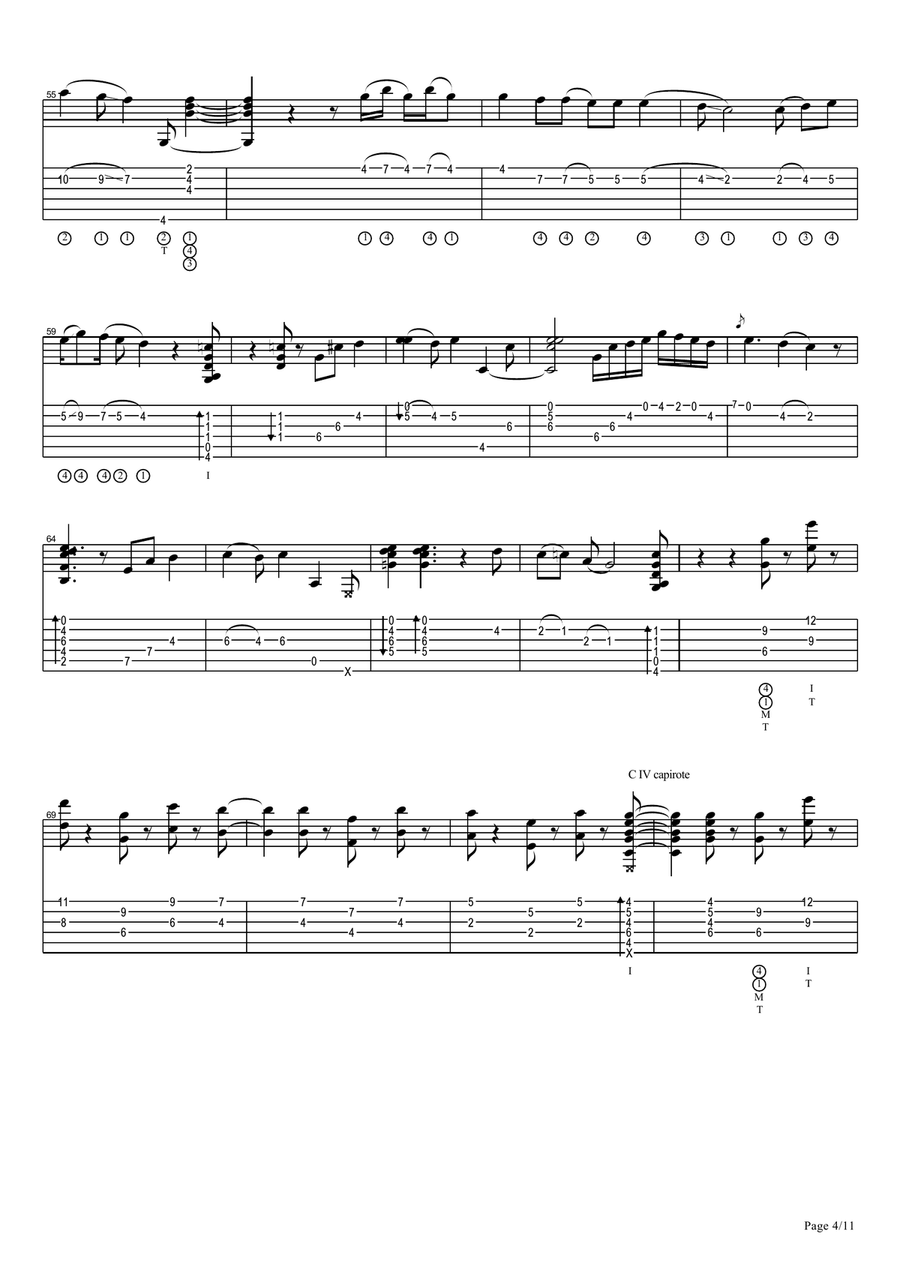 Vicente Amigo - Memoria De Los Sentidos - 1 - Amorali Electric Guitar scores gallery preview page 4