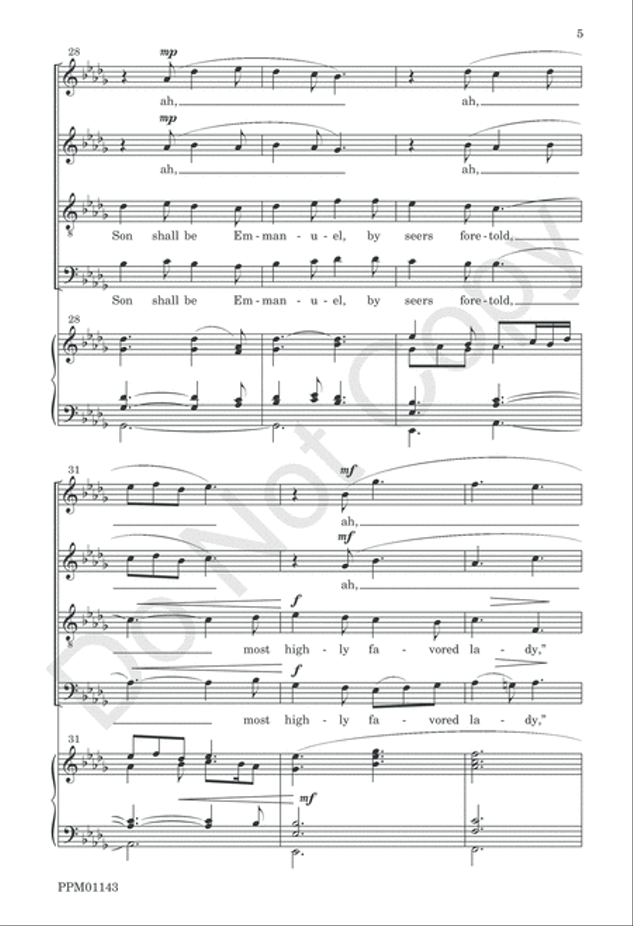 Gabriel's Message 4-Part scores gallery preview page 6