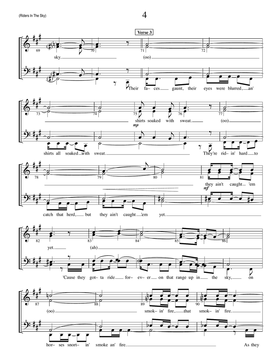 (ghost) Riders In The Sky (a Cowboy Legend) SSAA scores gallery preview page 4