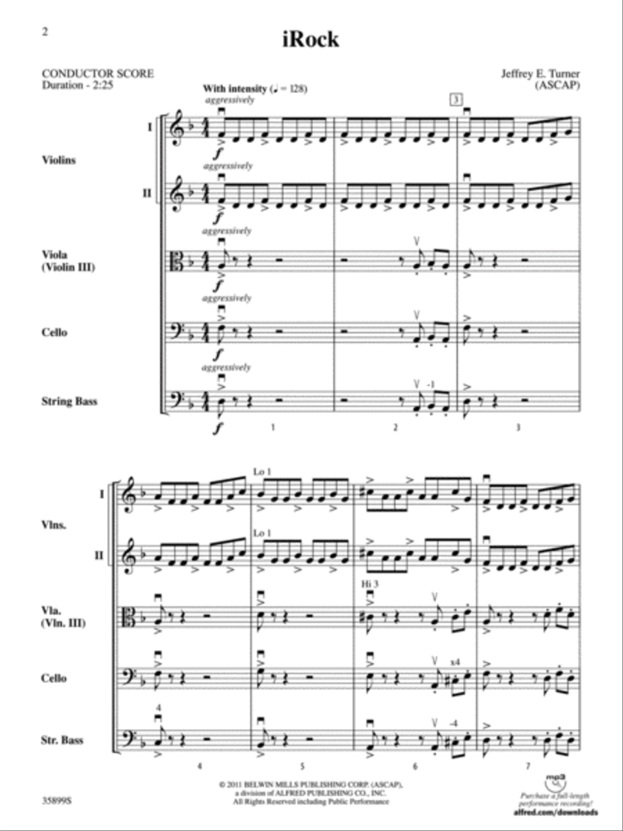 iRock: Score String Orchestra scores gallery preview page 2