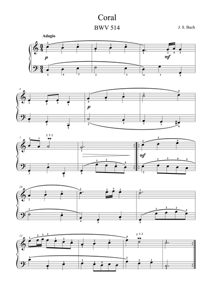 Coral - BWV 514
