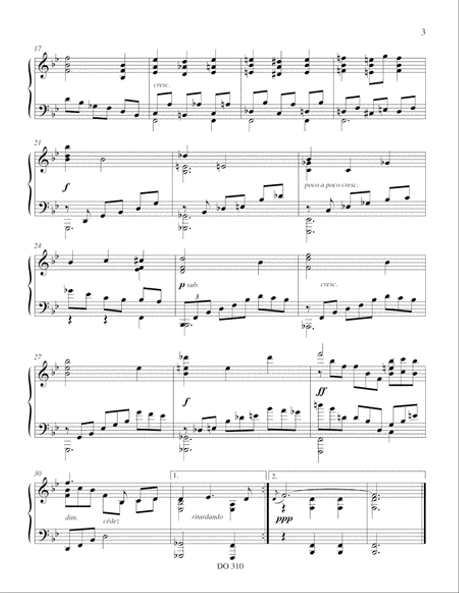 Belles-de-nuit Piano Solo scores gallery preview page 3