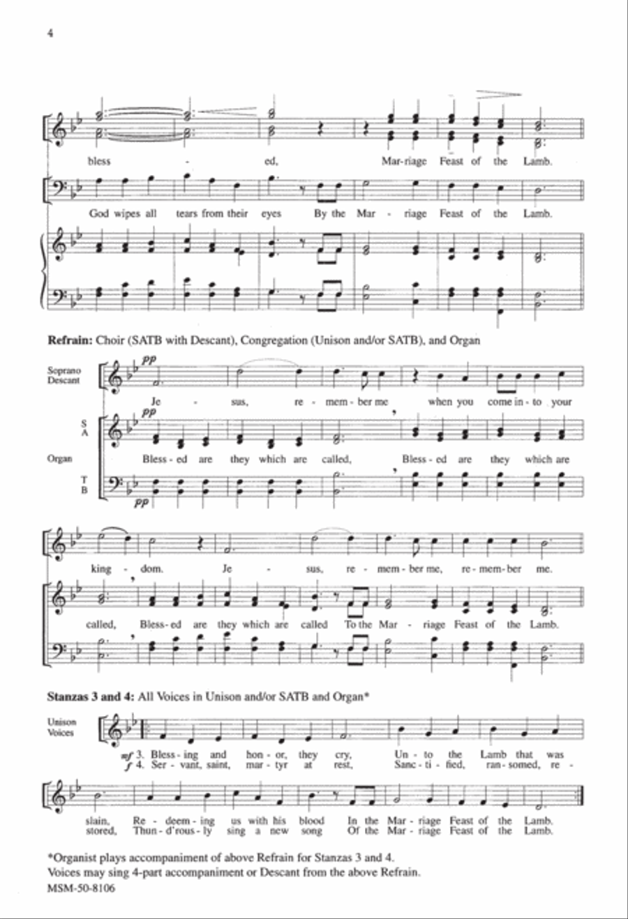 Blessed Are They Blessed Are They 4-Part scores gallery preview page 4