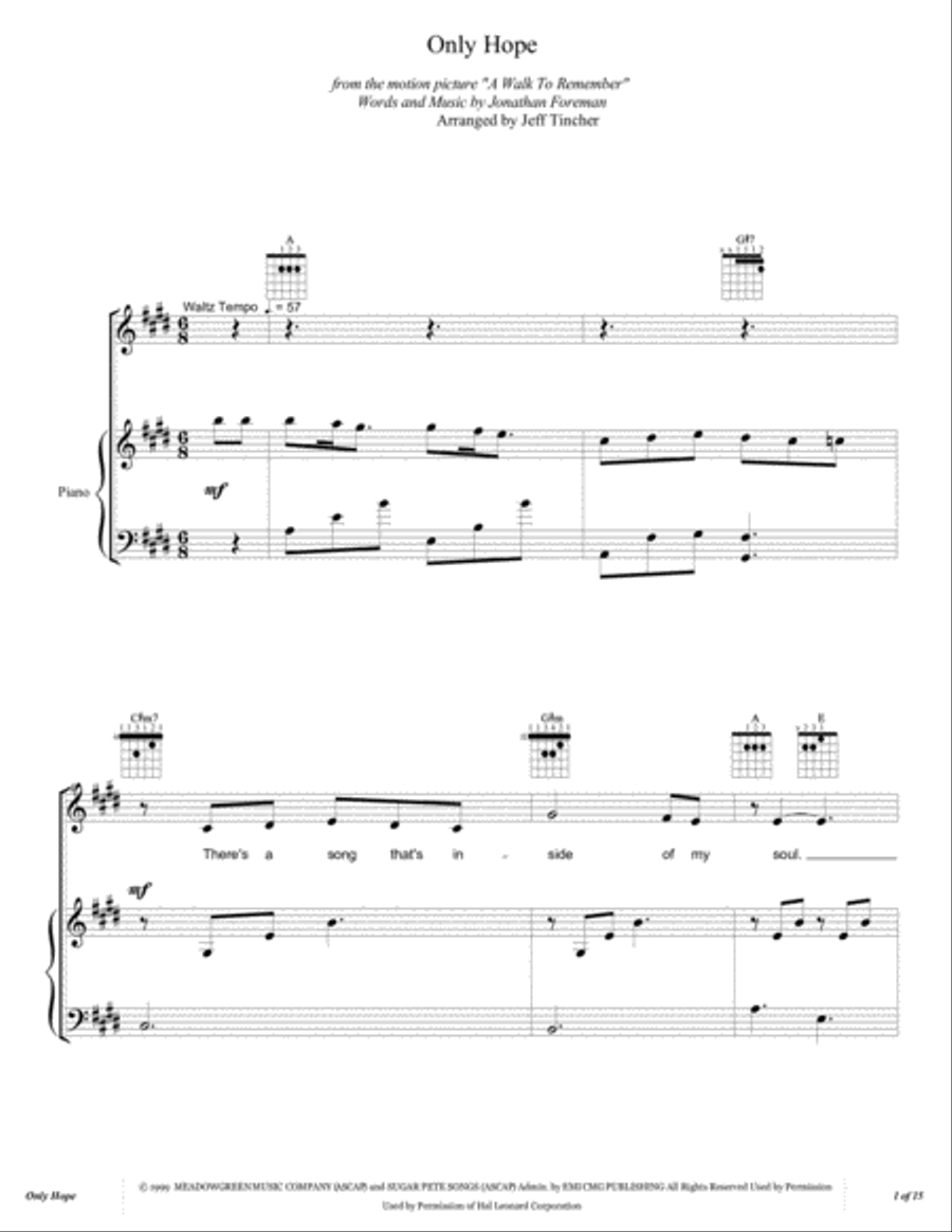 Only Hope Voice scores gallery preview page 2