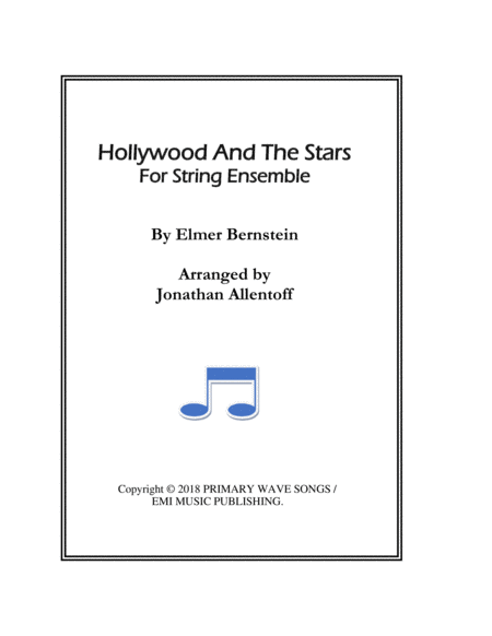 Hollywood And The Stars by Elmer Bernstein String Orchestra - Digital Sheet Music