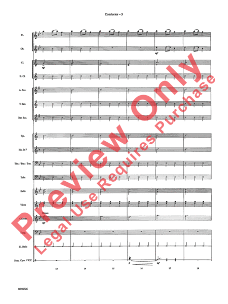 Ukrainian Bell Carol Ukrainian Bell Carol Concert Band scores gallery preview page 6
