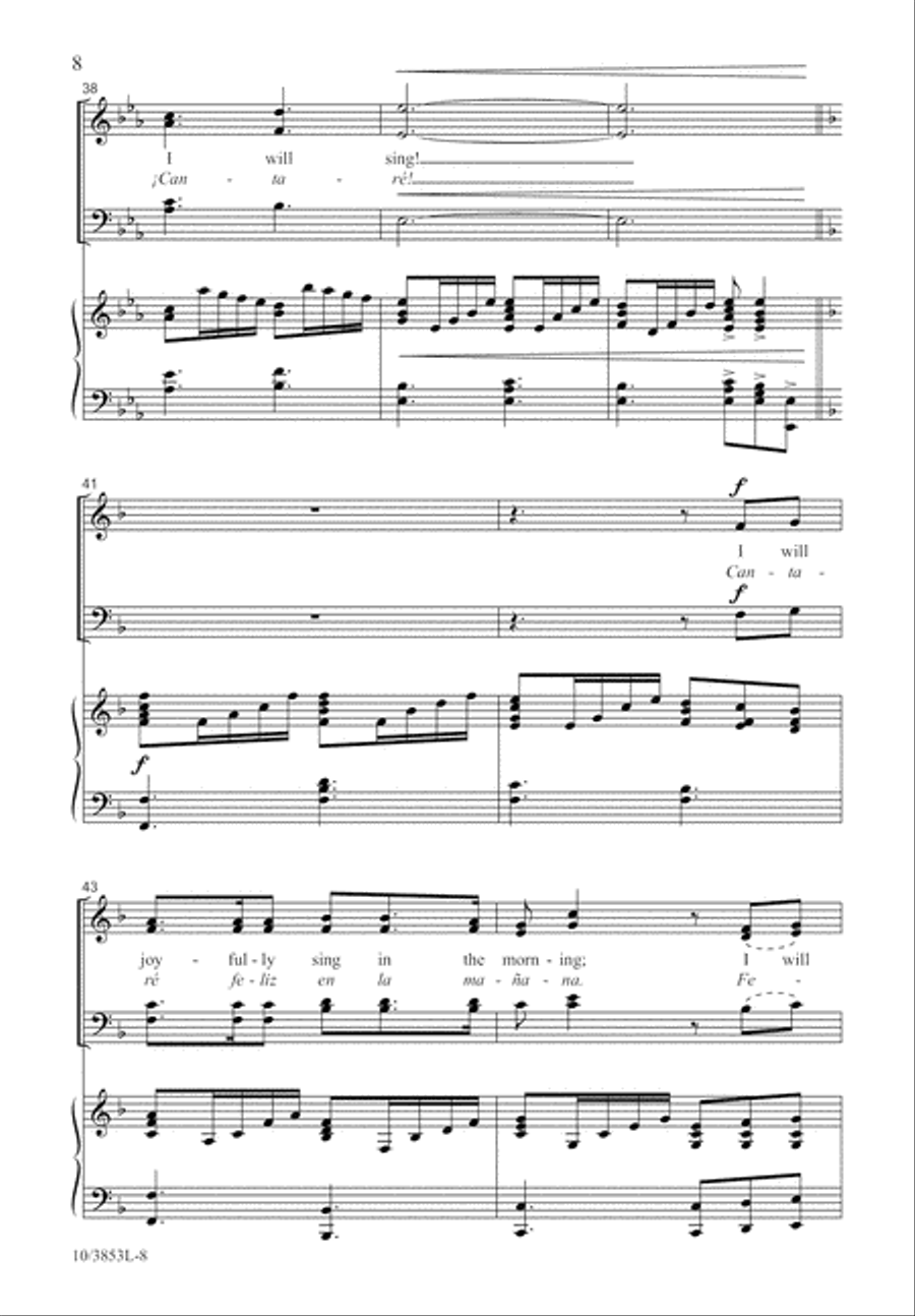 I Will Joyfully Sing 4-Part scores gallery preview page 9