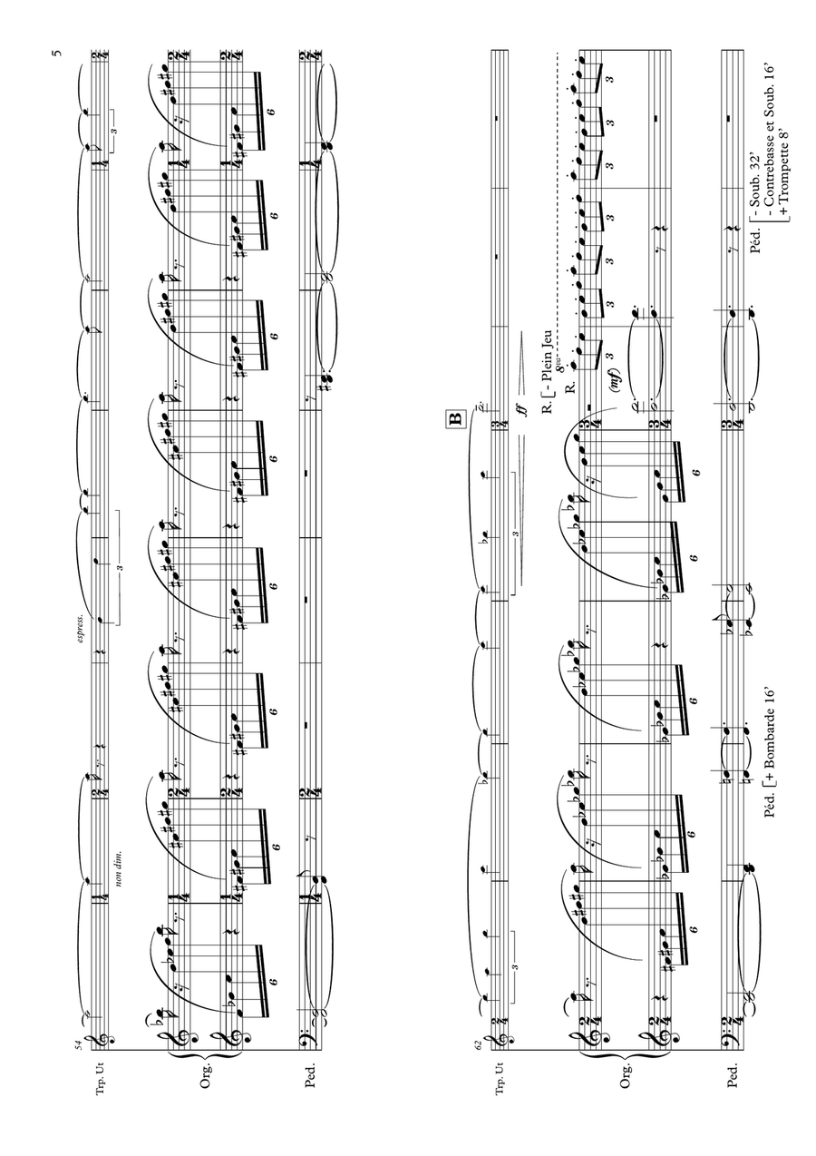 Et je ne sentais plus ni le temps ni le nombre - for trumpet and organ Trumpet Duet scores gallery preview page 5