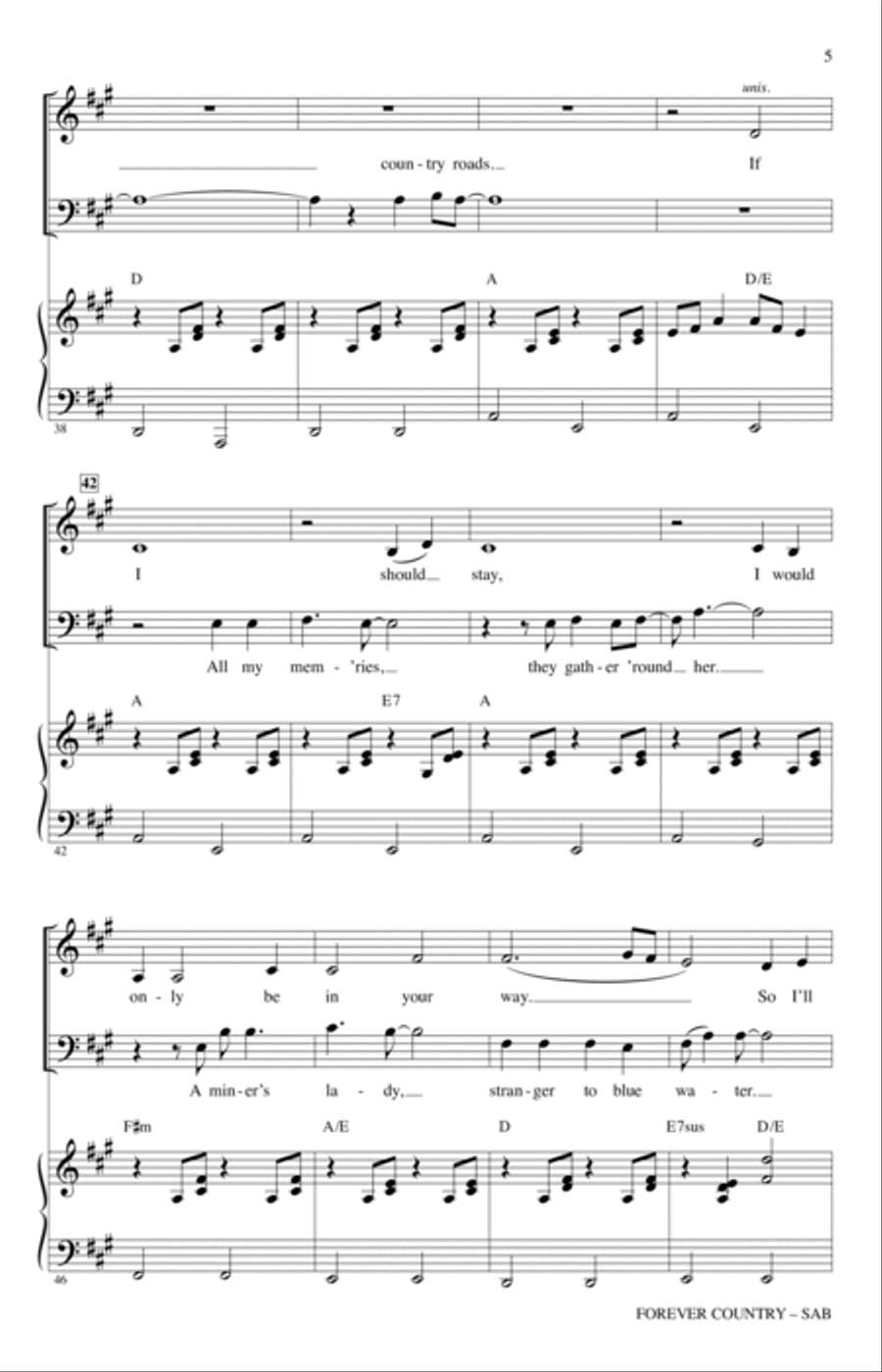 Forever Country 3-Part scores gallery preview page 4