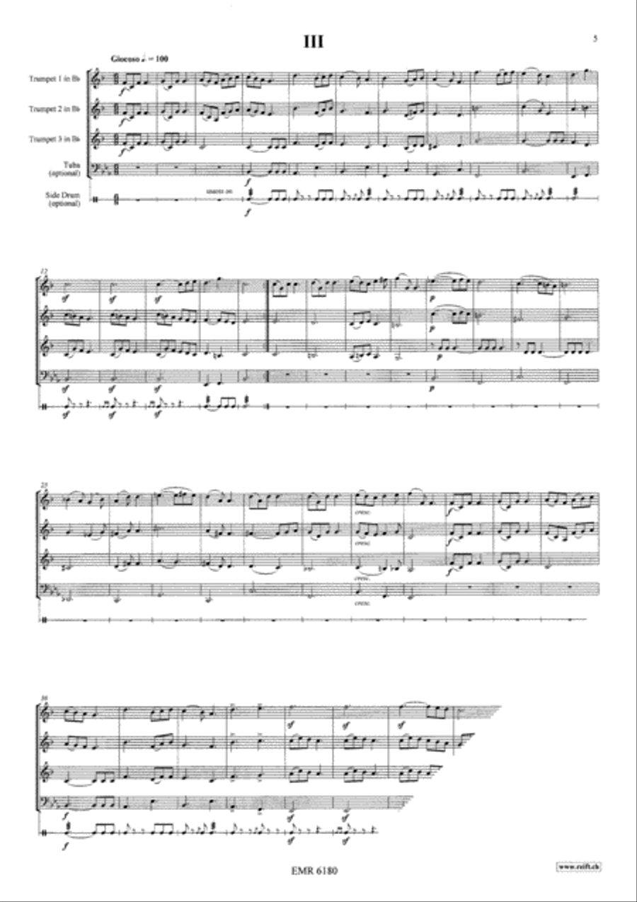 Les Trompettes de Lucifer / Confrerie du Guillon Trumpet Trio scores gallery preview page 10