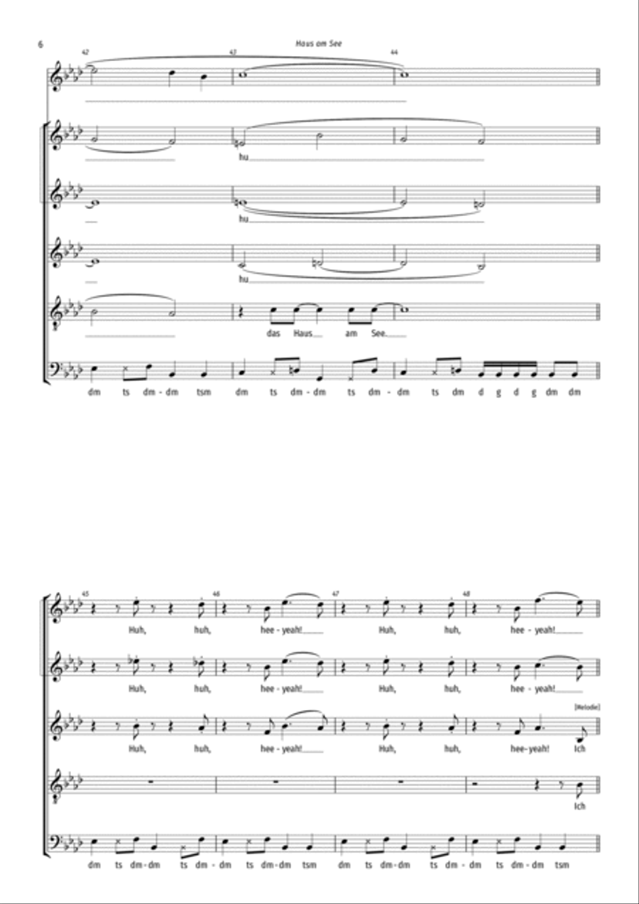 Haus Am See A Cappella scores gallery preview page 6