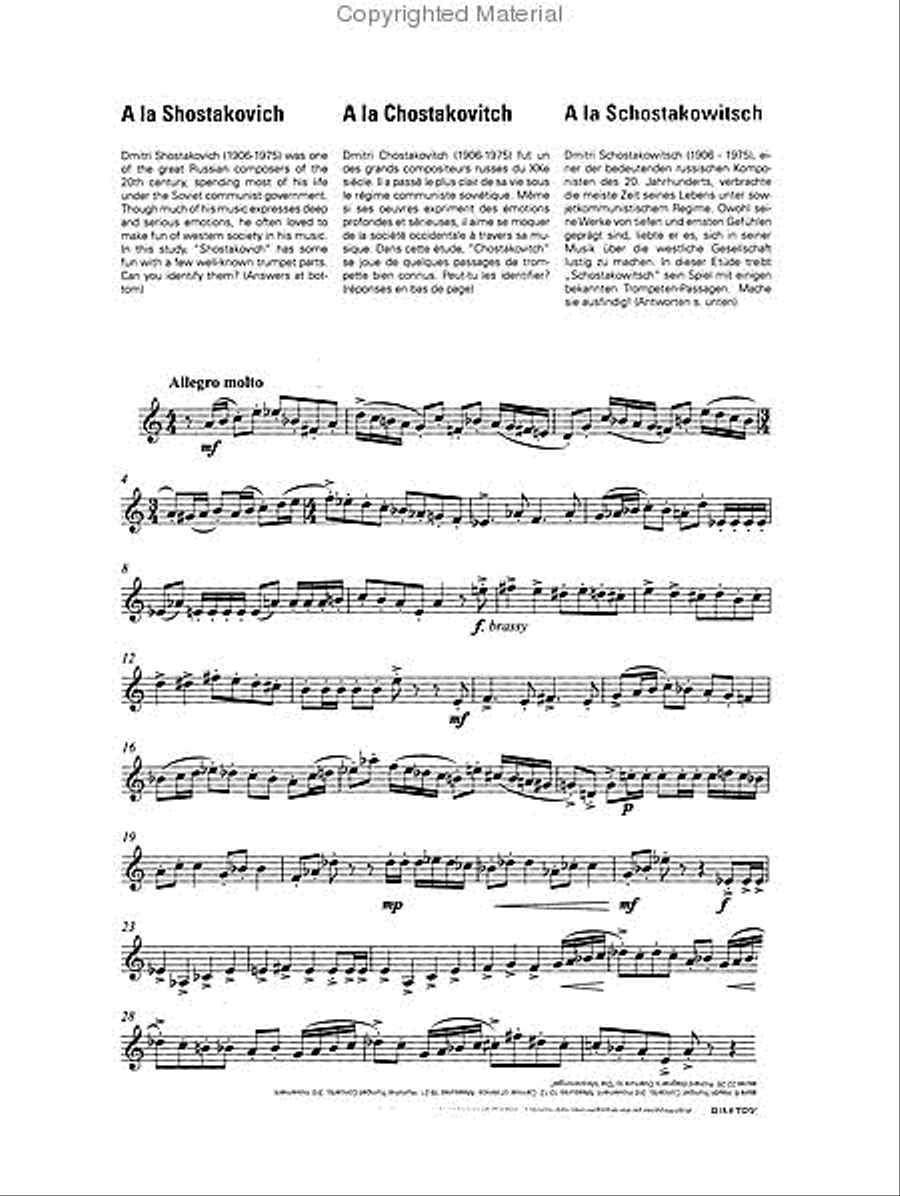 Intermediate Trumpet Outings Trumpet scores gallery preview page 2