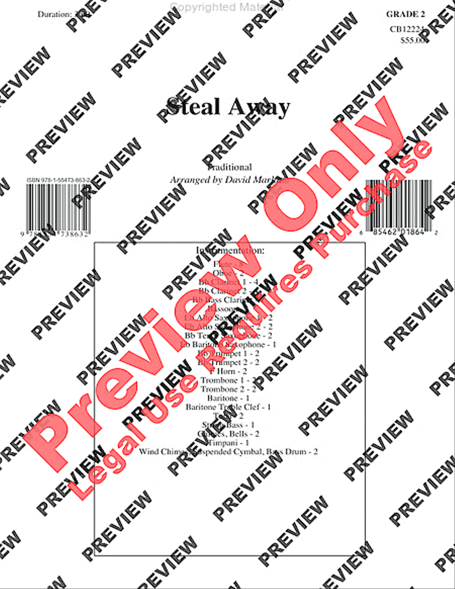 Steal Away Steal Away Concert Band scores gallery preview page 2
