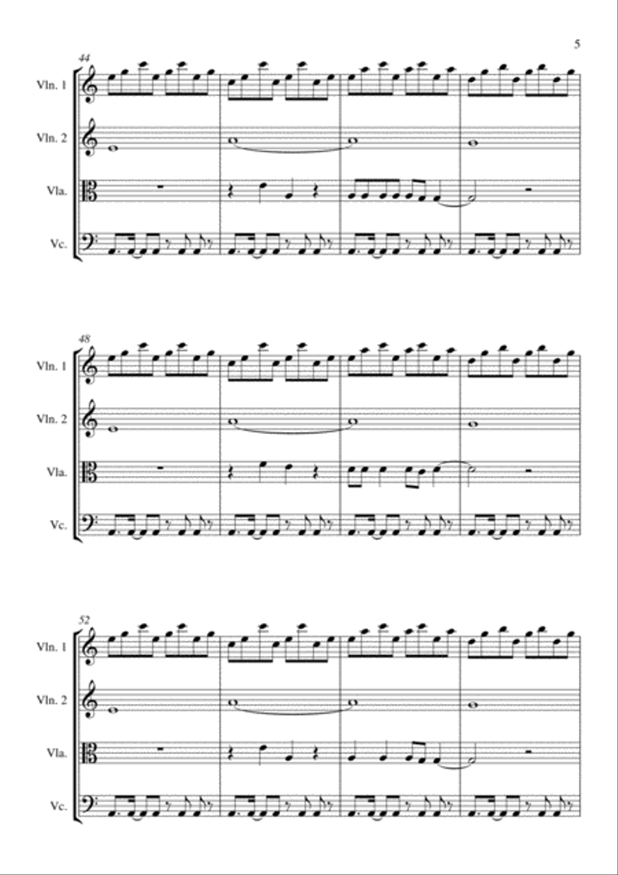 This Is What You Came For String Quartet scores gallery preview page 5
