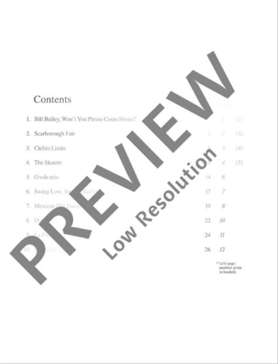 Beautiful Dreamer String Quartet scores gallery preview page 4