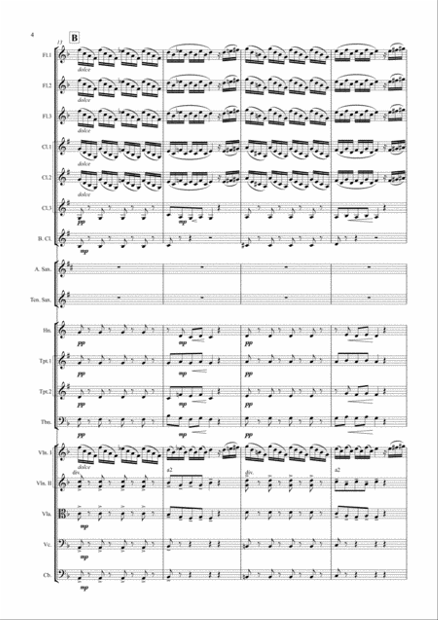 J.S. Bach, Organ Praeludium and Fugue (BWV 554) Full Orchestra scores gallery preview page 4