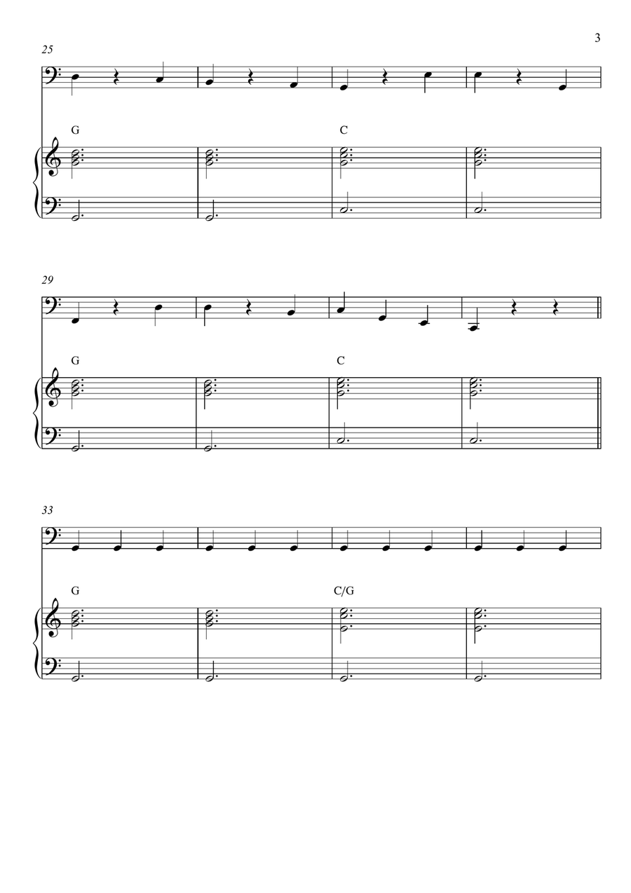 Chopsticks Piano scores gallery preview page 3