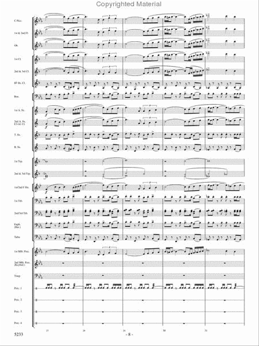 Upon These Wings Concert Band scores gallery preview page 7