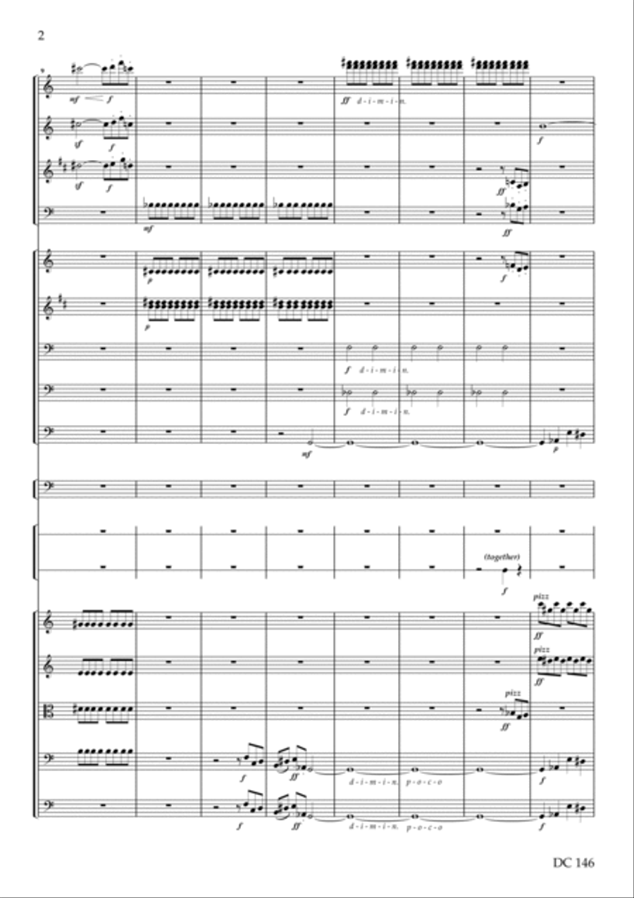 Polytechnic Overture [score only] Percussion Ensemble scores gallery preview page 2