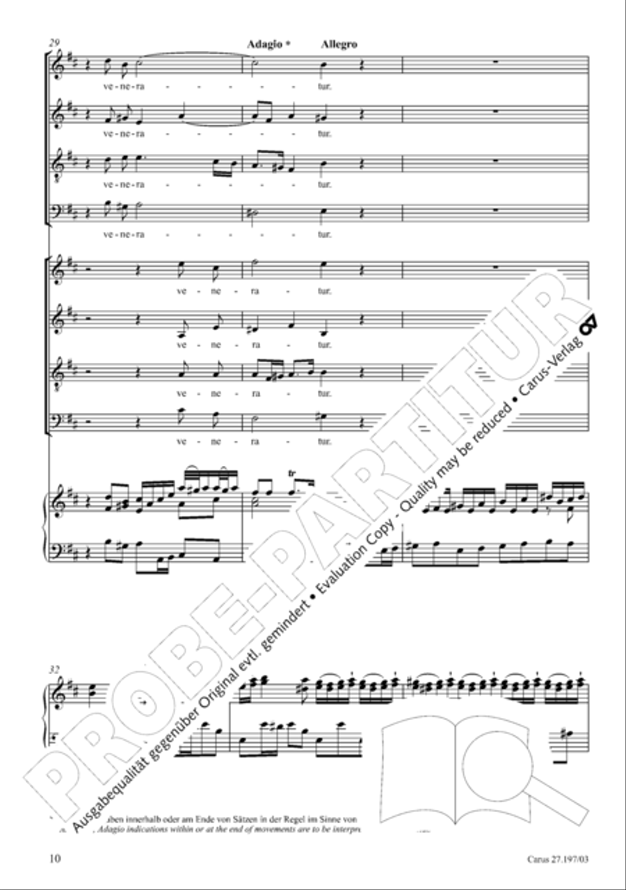 Te Deum in D a due cori SSATB scores gallery preview page 10