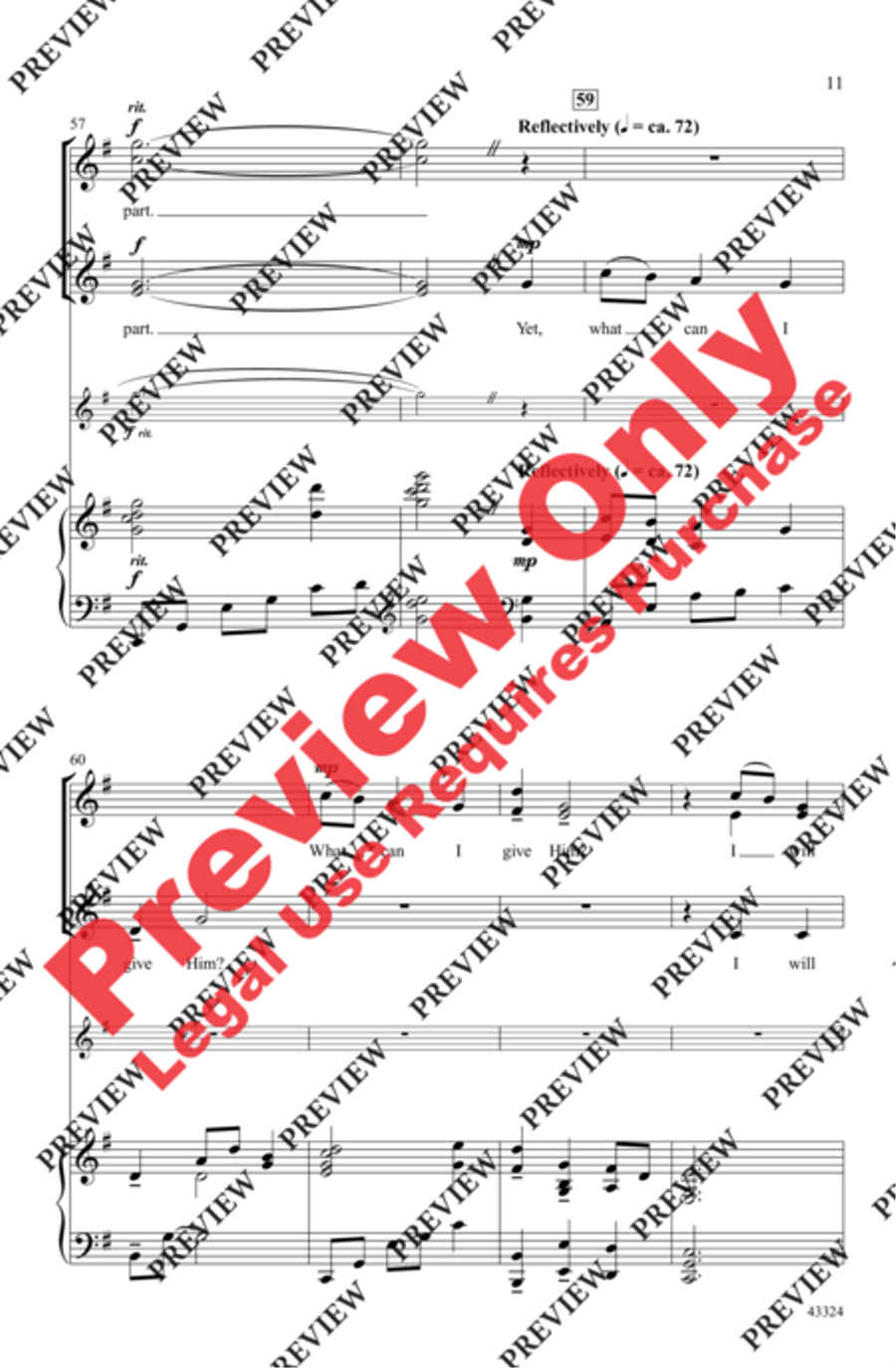 A Midwinter Carol Women's Choir scores gallery preview page 11
