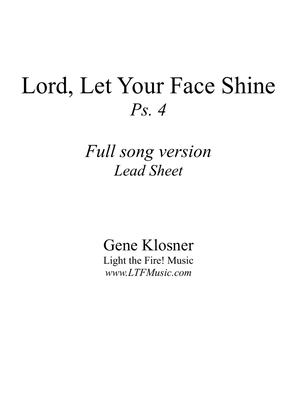 Book cover for Lord, Let Your Face Shine (Ps. 4) [Lead Sheet]
