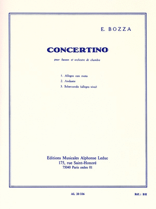 Book cover for Concertino Op. 49