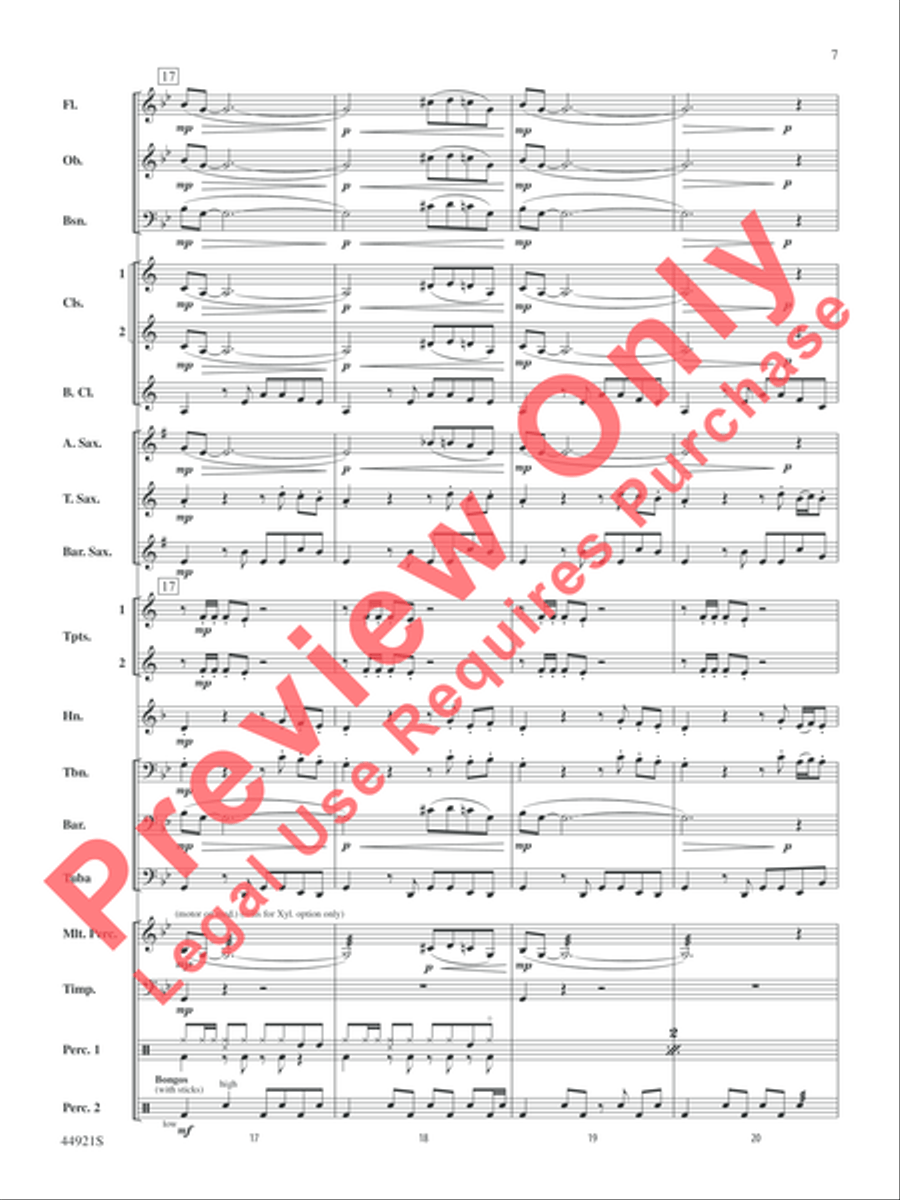The Man from U.N.C.L.E. (from the Original Motion Picture Soundtrack) Concert Band scores gallery preview page 8