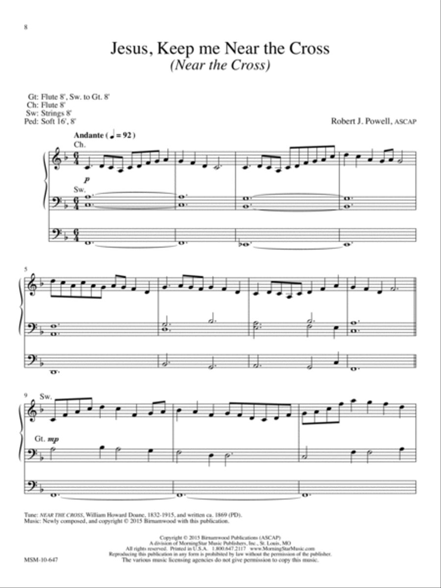 Prayerful Preludes, Set 5 Organ scores gallery preview page 5