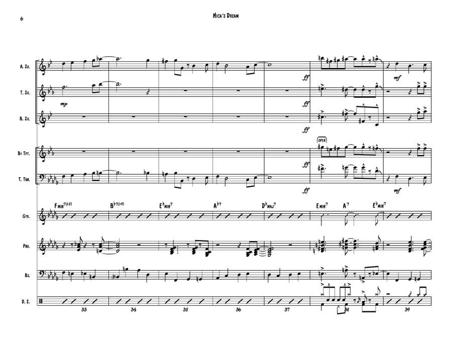 Nica's Dream Jazz Ensemble scores gallery preview page 6