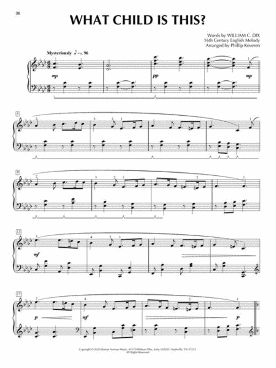 Piano Calm Christmas Piano Calm Christmas Piano Solo scores gallery preview page 6