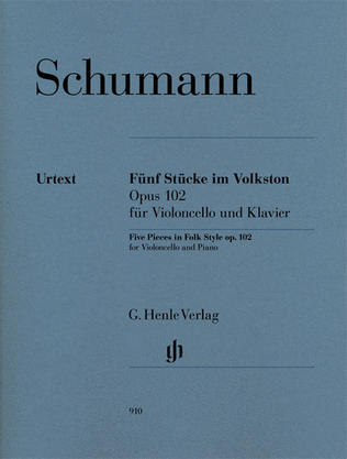 Book cover for 5 Pieces in Folk Style, Op. 102
