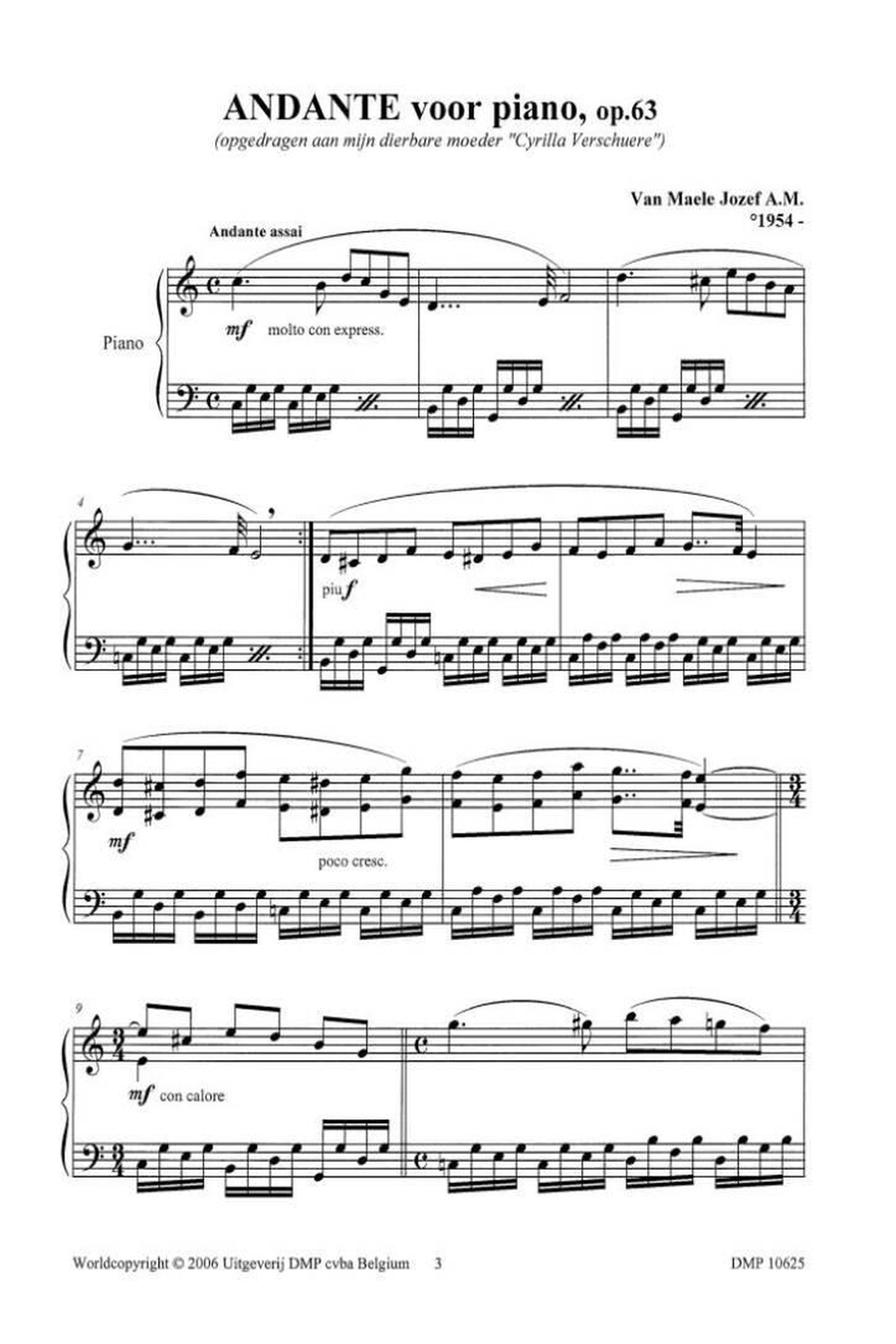 Andante Piano Solo scores gallery preview page 2