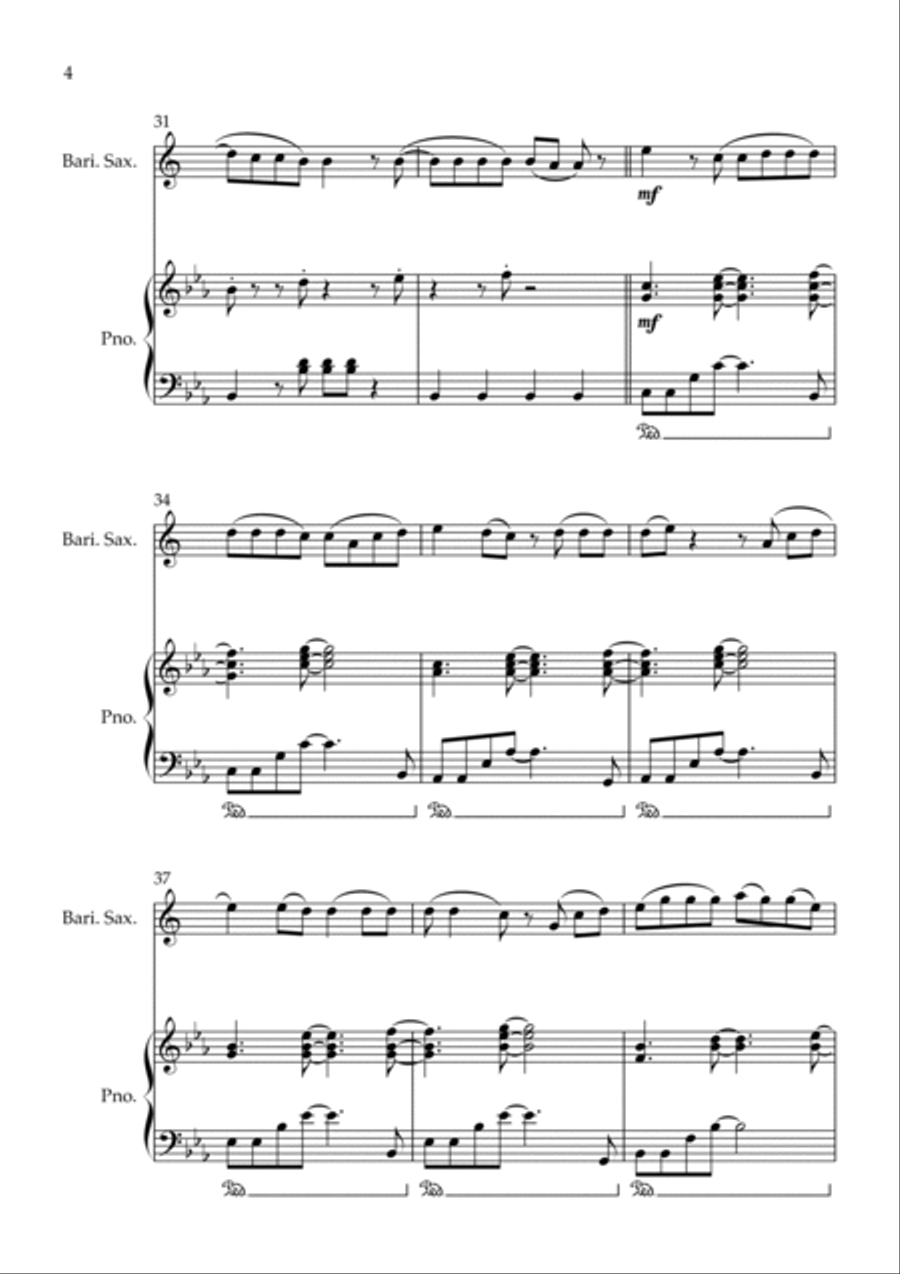 Shivers Baritone Saxophone scores gallery preview page 4