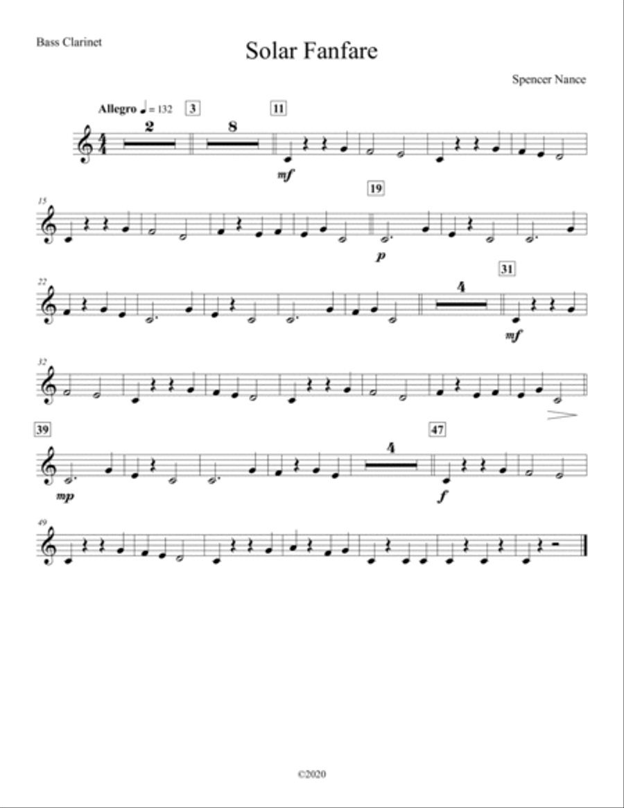Solar Fanfare Solar Fanfare Concert Band scores gallery preview page 3