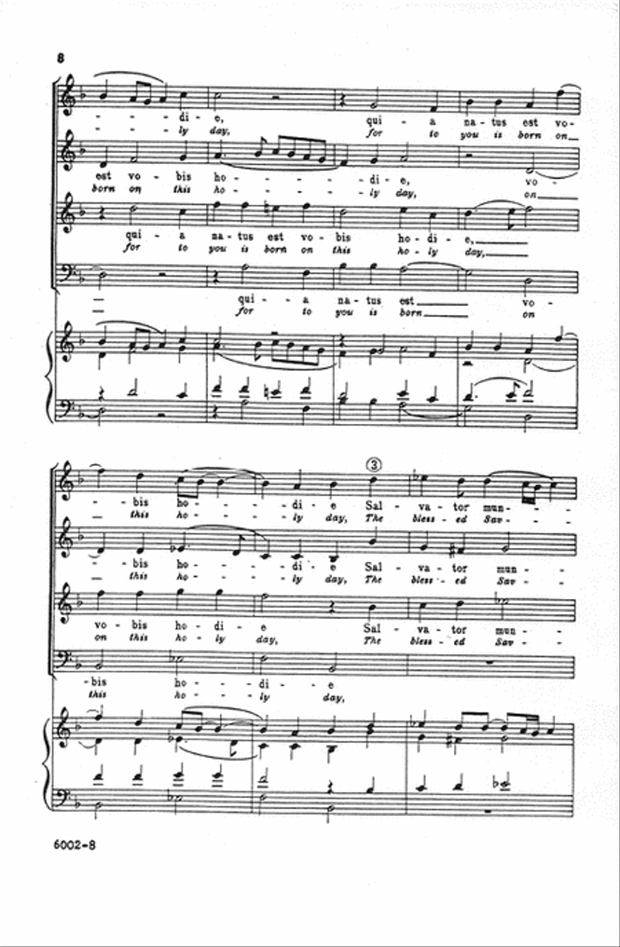 Angelus Ad Pastores Ait (Angels, then to the shepherds saying) 4-Part scores gallery preview page 7
