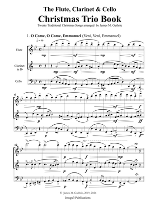Book cover for The Flute, Clarinet & Cello Christmas Trio Book